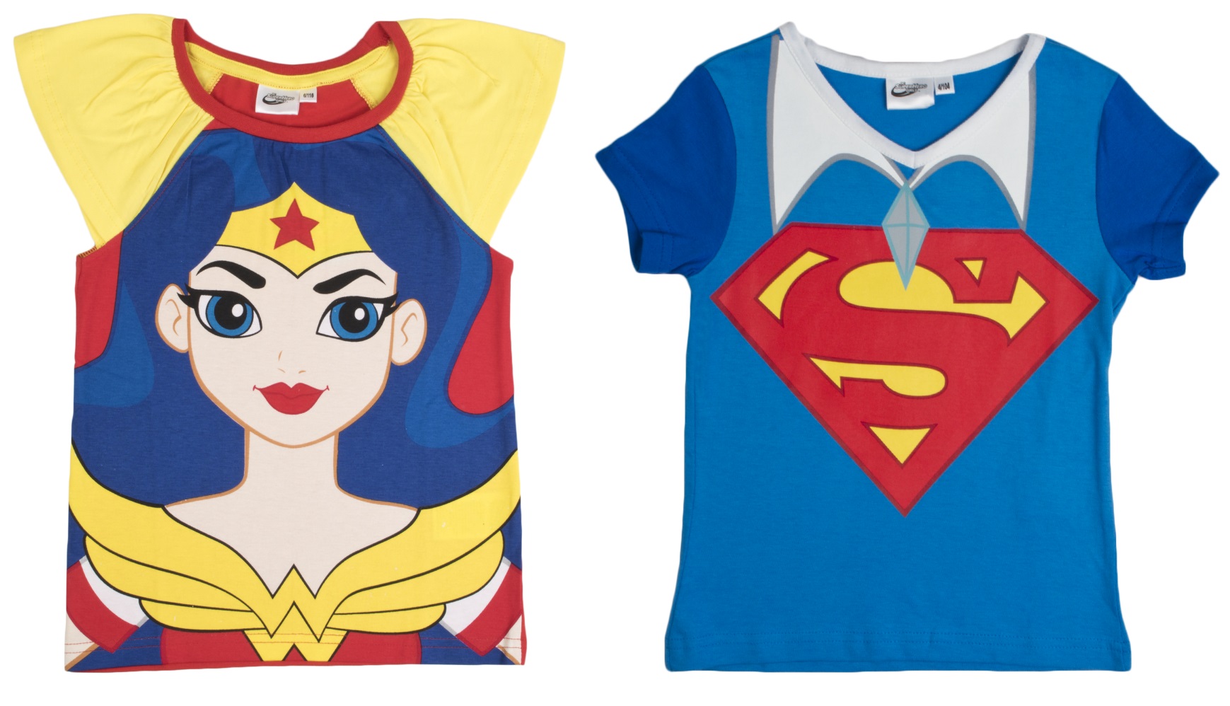DC Super Hero Girls Short Sleeved T Shirt Supergirl Dress Up Top Tee